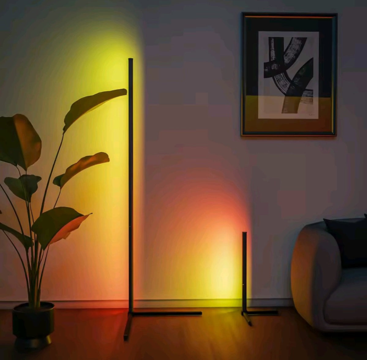 Smart RGB Dream Color Floor Lamp LED Soft Eye Protection Dimmable APP Control Mood Lamp Living Room Bedroom Clubs Decor